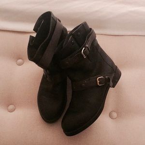 Chloe Black Moto Boots